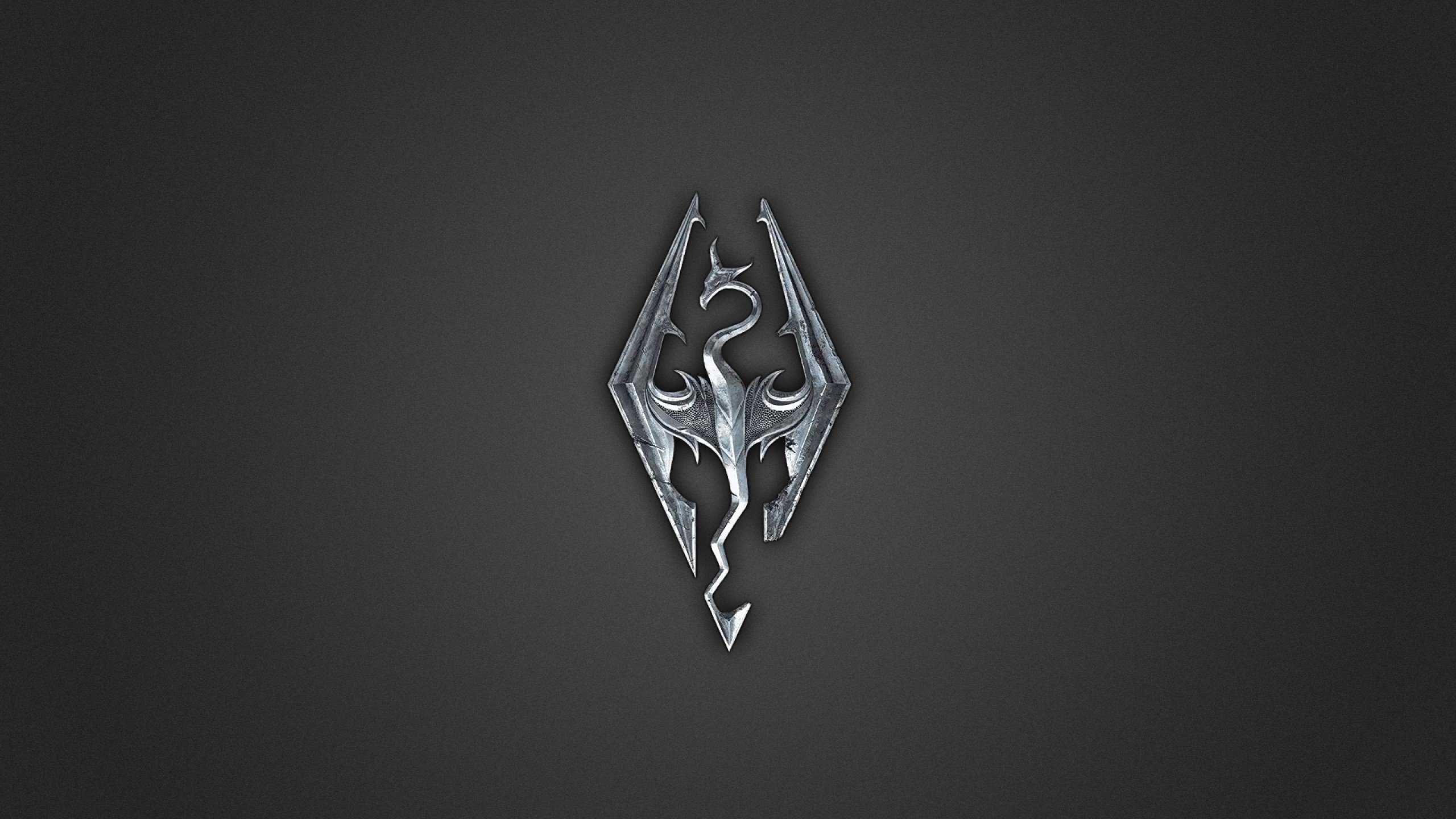 High Resolution Skyrim Logo Wallpaper 4K